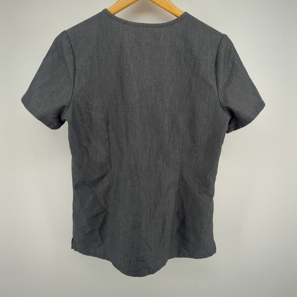 FIGS Scrubs Set Size Small Top Pants Charcoal Grey Technical Collection READ - Picture 8 of 13